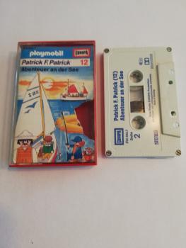 Playmobil Patrick F. Patrick Folge 12 Abenteuer an der See 4-fach Silber geschraubt Weiß mit Blauen Druck 515582.7 Europa(Cover beschädigt und von innen bemalt)